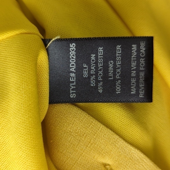 Lumiere Button Front Mini Dress Yellow S cottagecore summer preppy a line casual - Picture 8 of 10